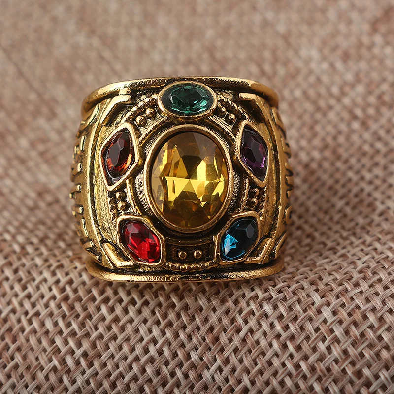 Avengers Endgame Infinity War Thanos Infinity Gauntlet Power Cosplay Rings Jewelry Halloween Props Accessories Ring Size 8-12
Avengers Endgame Infinity War Thanos Infinity Gauntlet Power Cosplay Rings Jewelry Halloween Props Accessories Ring Size 8-12