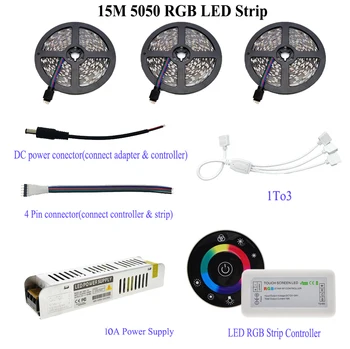 5M/10M/15M/20M IP20/IP65 Waterproof 5050 RGB LED Strip Set 7Keys 2.4G Wireless RF Touch Controller 12V Power Supply Adapter
5M/10M/15M/20M IP20/IP65 Waterproof 5050 RGB LED Strip Set 7Keys 2.4G Wireless RF Touch Controller 12V Power Supply Adapter