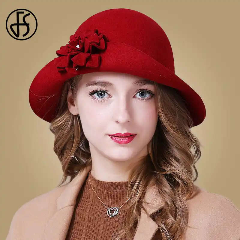 ladies winter church hats