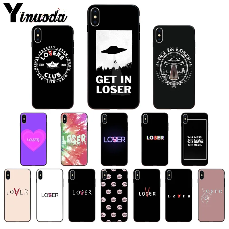 Yinuoda Get In Loser TPU Soft Silicone Black Phone Case for iPhone 7 7plus 6S 6plus 8 8Plus X Xs MAX 5 5S XR
Yinuoda Get In Loser TPU Soft Silicone Black Phone Case for iPhone 7 7plus 6S 6plus 8 8Plus X Xs MAX 5 5S XR