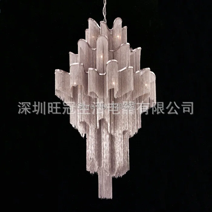 Large rectangular pendant chain chandelier exported to Europe | Лампы и освещение