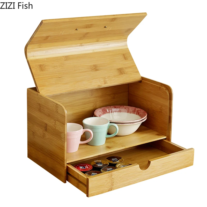 Creative Wooden Bread box dust-proof Snack storage Korean style Home kitchen storage boxs Bread box
Creative Wooden Bread box dust-proof Snack storage Korean style Home kitchen storage boxs Bread box