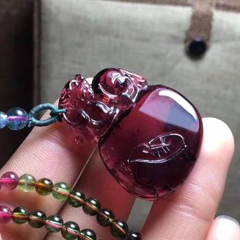 Fine Jewelry 100% Natural Red Tourmaline 13.6g Carved Tourmaline Female Women's Gemstones Pendant Necklaces
Fine Jewelry 100% Natural Red Tourmaline 13.6g Carved Tourmaline Female Women's Gemstones Pendant Necklaces