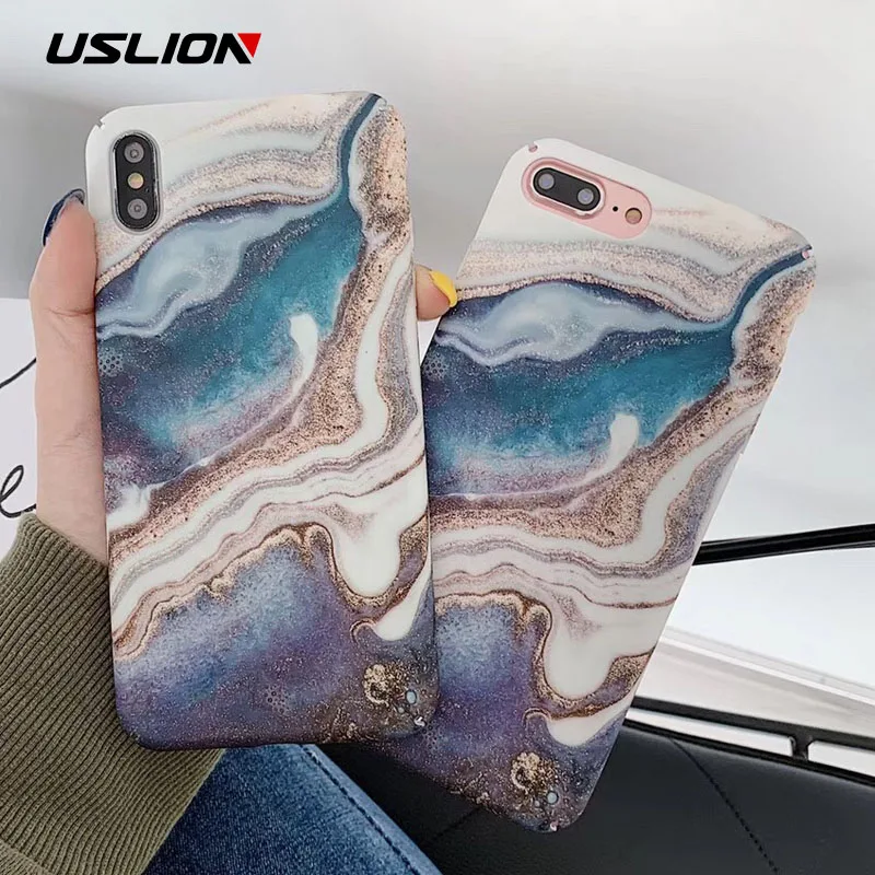 USLION Gradient Marble Phone Case For iPhone 7 8 X XR XS Max Cases for iphone 6 6S 7 8 Plus Matte Hard PC Full Back Cover Coque
USLION Gradient Marble Phone Case For iPhone 7 8 X XR XS Max Cases for iphone 6 6S 7 8 Plus Matte Hard PC Full Back Cover Coque