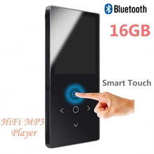 New 16GB Bluetooth 4.1 MP3 Music Player Touch key Ultra Thin 1.8 Inch Color Screen HiFi Quality Sound With FM, Voice Recorder(China)