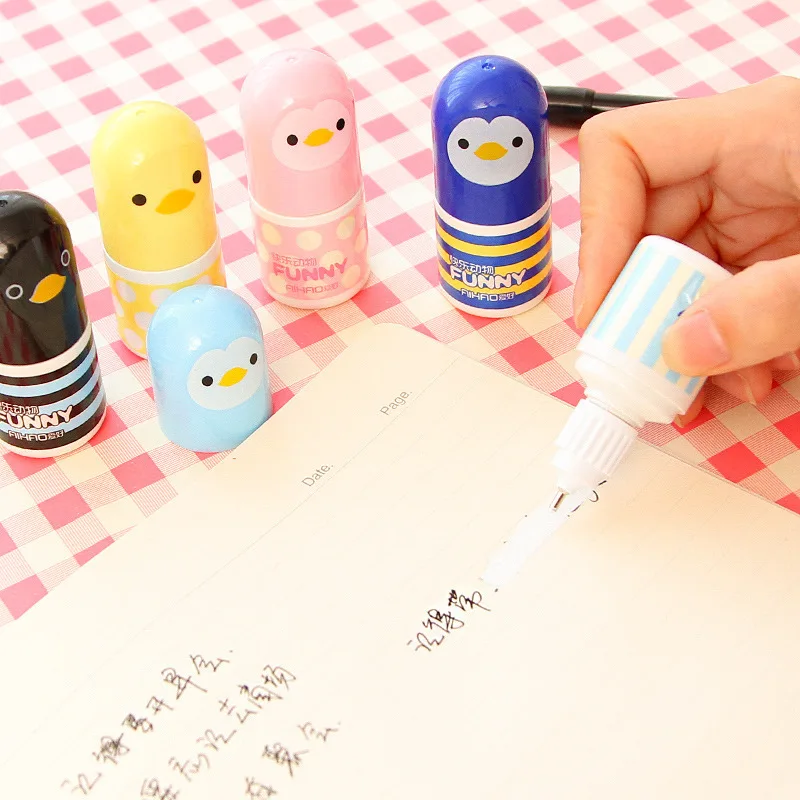 1PCS New Creative Lovely Funny Small Animal Duck Mini Correction Fluid Stationery Correction Tape Office Material Kids Gift
1PCS New Creative Lovely Funny Small Animal Duck Mini Correction Fluid Stationery Correction Tape Office Material Kids Gift