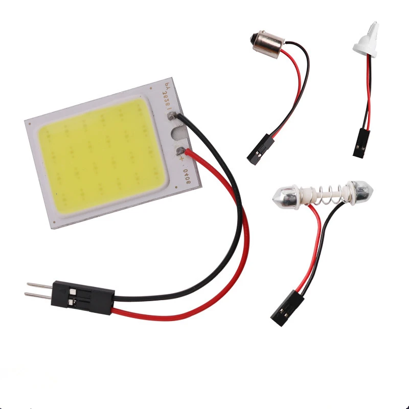 10 шт. 48 SMD COB Светодиодная панель купольная лампа автомобильная интерьерная для