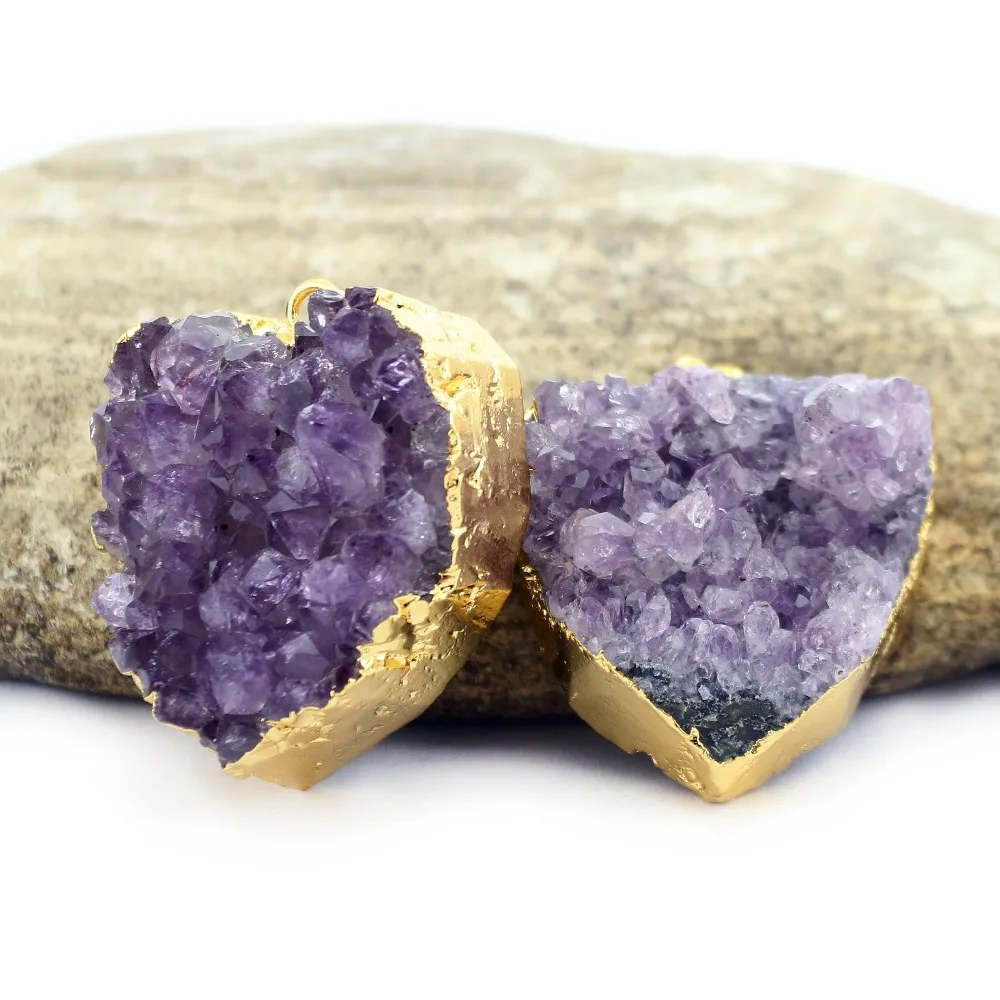 Druzy jewelry Trendy fashion nice Black Natural Stone necklace purplecrystal with Vintage Golden Stone Free kolye Shipping
Druzy jewelry Trendy fashion nice Black Natural Stone necklace purplecrystal with Vintage Golden Stone Free kolye Shipping