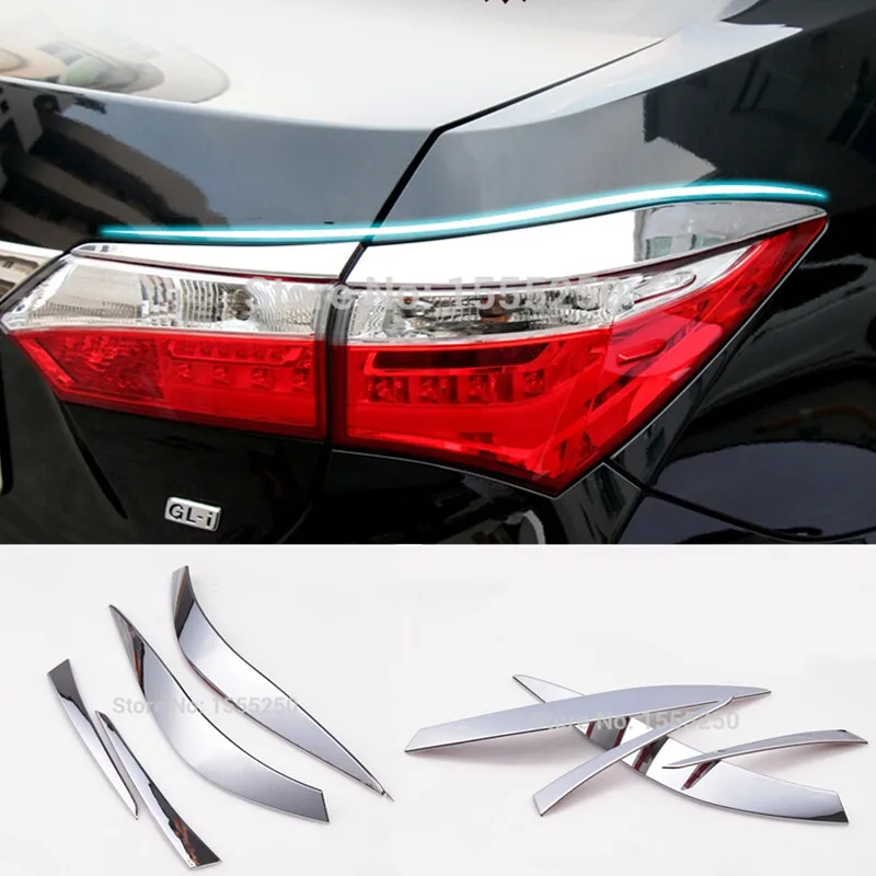 Auto chrome accessories,rear light cover trim for toyota corolla 2014 2015 2017,ABS chrome,car styling
Auto chrome accessories,rear light cover trim for toyota corolla 2014 2015 2017,ABS chrome,car styling