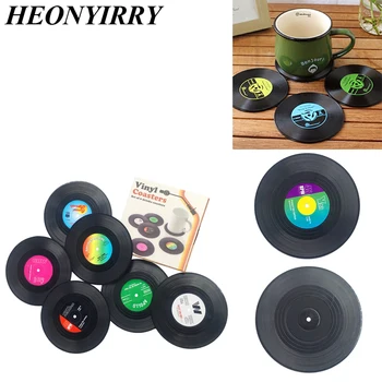 2/4/6 PCS Environmental Plastic Vinyl Record Table Placemats Simple and Creative Mug Coaster Heat-resistant Cup Coasters
2/4/6 PCS Environmental Plastic Vinyl Record Table Placemats Simple and Creative Mug Coaster Heat-resistant Cup Coasters