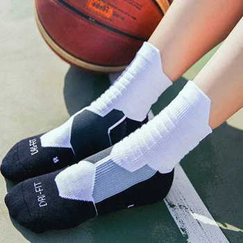 

SALSPOR Professional Basketball Elite Middle Tube Socks winter Thick Sports Socks Non-slip Durable Skateboard Towels Stocking