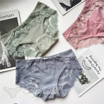 SP&CITY Floral Embroidered Lace Sexy Underwear Women Cotton Hollow Out Panties Cute Soft Seamless Briefs Soft Female Lingerie
SP&CITY Floral Embroidered Lace Sexy Underwear Women Cotton Hollow Out Panties Cute Soft Seamless Briefs Soft Female Lingerie