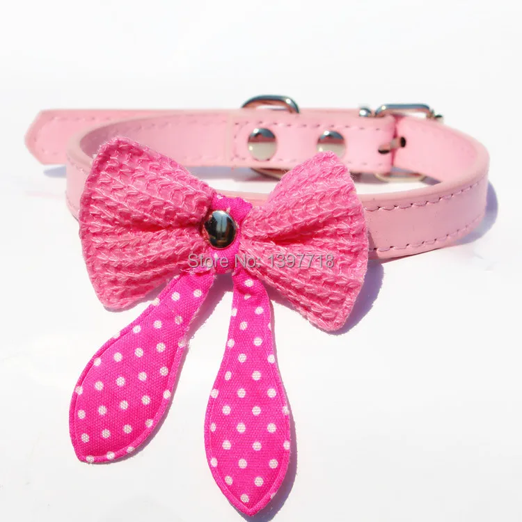 New Cute Bowknot Dog Cat Puppy Collar PU Leather Pets Bow Dot Collars Necklace Beauty Gift
New Cute Bowknot Dog Cat Puppy Collar PU Leather Pets Bow Dot Collars Necklace Beauty Gift