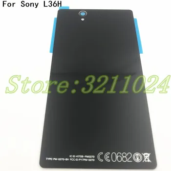 

1Pcs/Lot For Sony xperia Z L36H L36 C6603 C6602 Case Glass Battery Housing Cover L36I Replacement Back Cover Cases