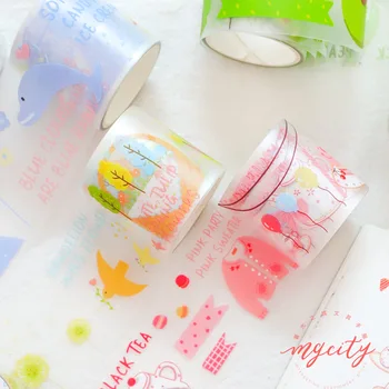 DIY Cartoon PET Washi Masking Tapes Cute color series decorative adhesive tape stickers/School Supplies
DIY Cartoon PET Washi Masking Tapes Cute color series decorative adhesive tape stickers/School Supplies