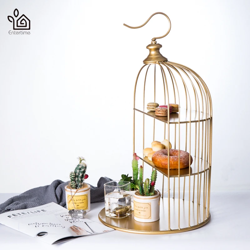 Entertime Creative Birdcage modeling Three-layer Metal Cake Rack stand Snack Tray Dessert Display Stand bakeware (Size : L)
Entertime Creative Birdcage modeling Three-layer Metal Cake Rack stand Snack Tray Dessert Display Stand bakeware (Size : L)