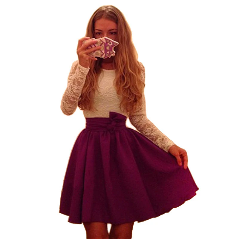 2018 New Fashion Autumn Long Sleeve Women White Lace Dress Winter O -Neck Casual Belt Sexy Party Mini A -Line Dresses Vestidos
2018 New Fashion Autumn Long Sleeve Women White Lace Dress Winter O -Neck Casual Belt Sexy Party Mini A -Line Dresses Vestidos