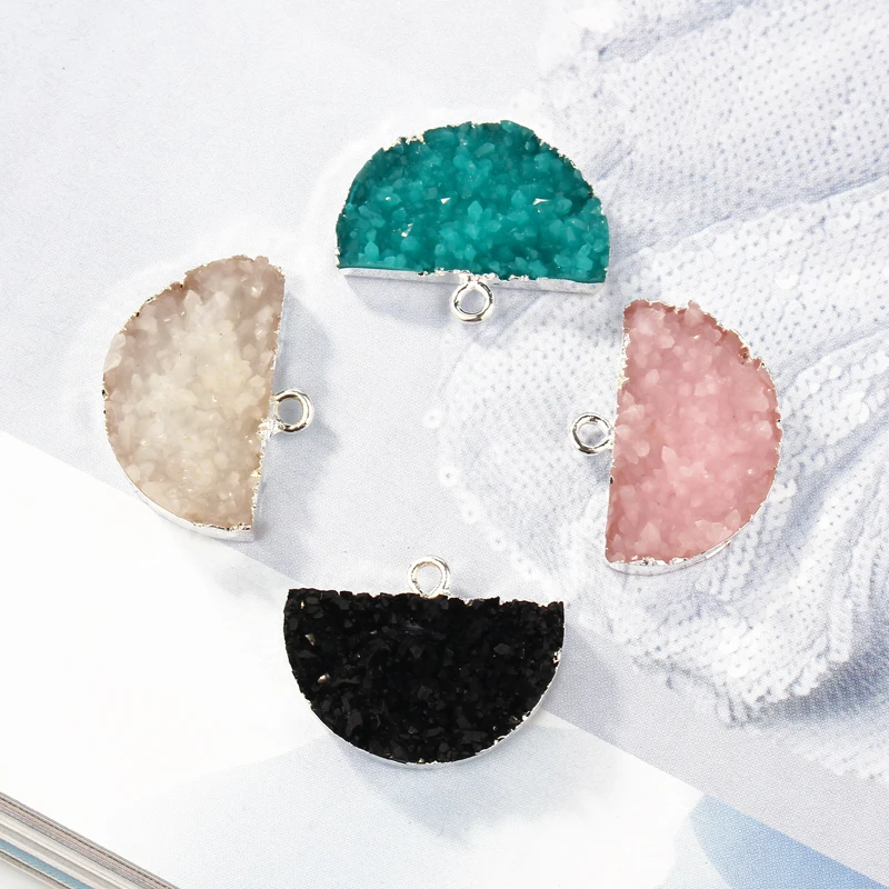 2pcs Fashion Semicircle Resin Charms Earring Findings Cute Pendant For Jewelry Making Necklace Dangler DIY Accessories F231
2pcs Fashion Semicircle Resin Charms Earring Findings Cute Pendant For Jewelry Making Necklace Dangler DIY Accessories F231
