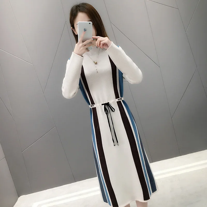 2023 Autumn Winter Knitted Dress Women Turtleneck Sweaters Dresses Female Long Sleeve Pullovers Sweaters Women's Sexy Long Dress
2023 Autumn Winter Knitted Dress Women Turtleneck Sweaters Dresses Female Long Sleeve Pullovers Sweaters Women's Sexy Long Dress