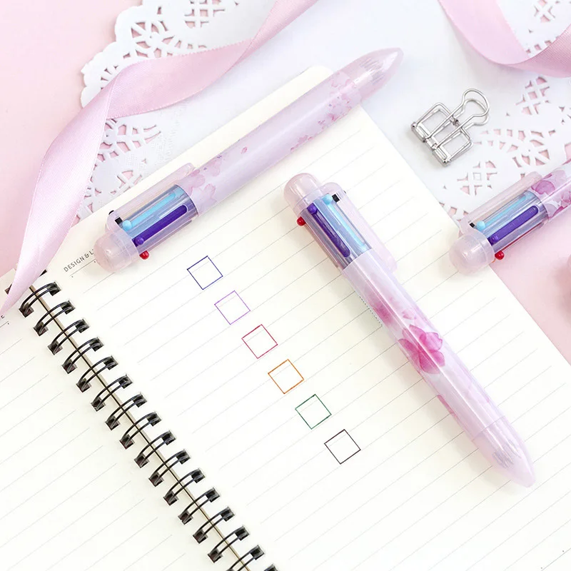 New Arrival 6 Colors in 1 Cherry Pens Kawaii Ball Pens Cute Ballpoint Pens For Kids School Office Supplies Novelty Stationery
New Arrival 6 Colors in 1 Cherry Pens Kawaii Ball Pens Cute Ballpoint Pens For Kids School Office Supplies Novelty Stationery