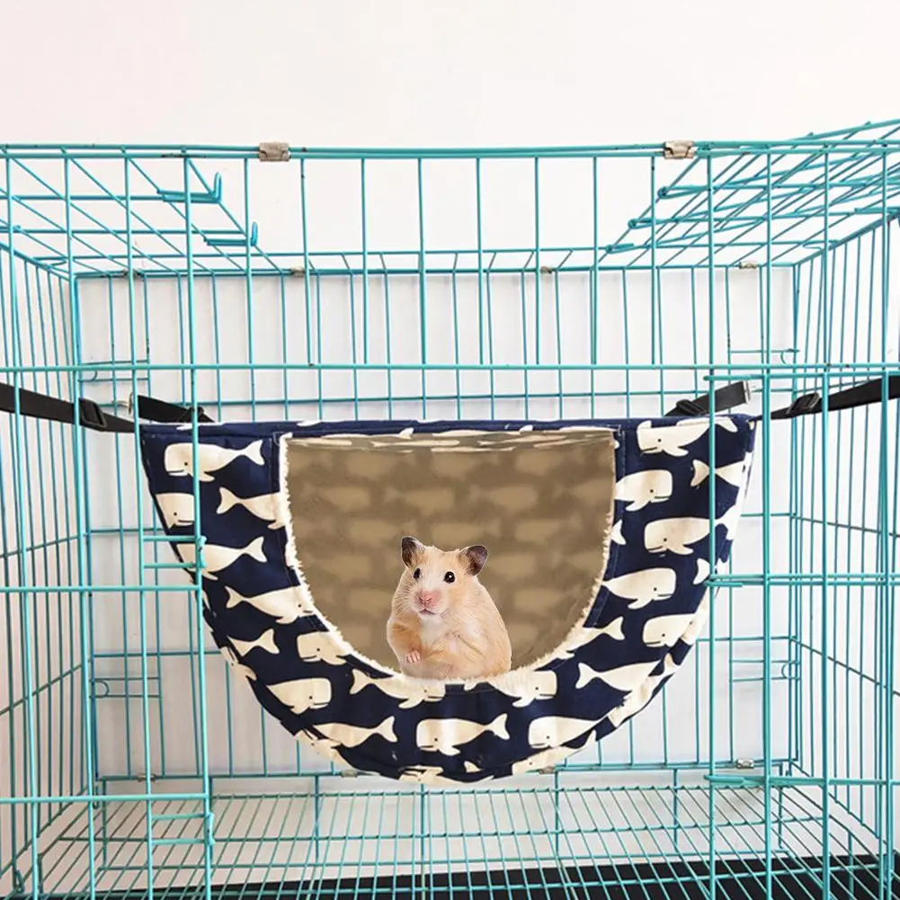 

Small Animals Hanging Bed Hammock Hamster Cage Cartoon Animal Print Pet House for Guinea Pigs Ferrets Squirrels Rabbits 20E