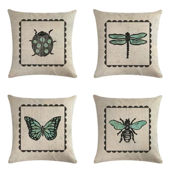 Insect Cushion Cover Sunflower flower Cotton Linen Pillow Cover for Sofa Car Pillow case Decorative cojines
Insect Cushion Cover Sunflower flower Cotton Linen Pillow Cover for Sofa Car Pillow case Decorative cojines
