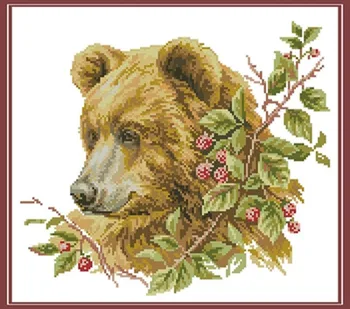 Needlework,DIY Cross Stitch,Sets For Embroidery kits,11CT&14CT,Brown bears and berries
Needlework,DIY Cross Stitch,Sets For Embroidery kits,11CT&14CT,Brown bears and berries