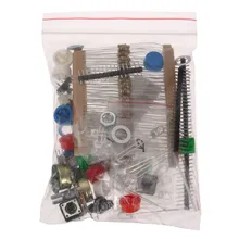 Haute qualité nouveauté 1 Set pièces électroniques Pack Kit composants résistances LED interrupteur potentiomètre bouton capuchon HM pour arduino(China)