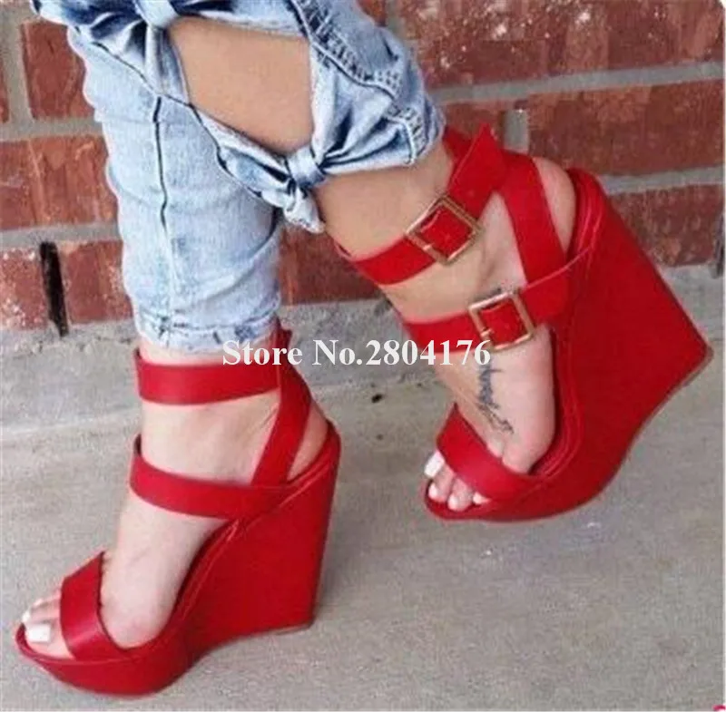 Women New Fashion Summer Open Toe High Platform Wedge Sandals Straps Cross Buckles Height Increased Wedge Sandals Dress Shoes
Women New Fashion Summer Open Toe High Platform Wedge Sandals Straps Cross Buckles Height Increased Wedge Sandals Dress Shoes
