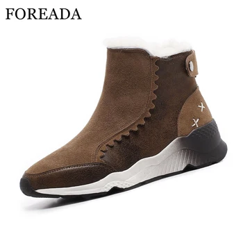 FOREADA Snow Boots Women Winter Flat Platform Ankle Boots Plush Round Toe Short Boots Warm Leisure Female Sneakers Shoes Black
FOREADA Snow Boots Women Winter Flat Platform Ankle Boots Plush Round Toe Short Boots Warm Leisure Female Sneakers Shoes Black