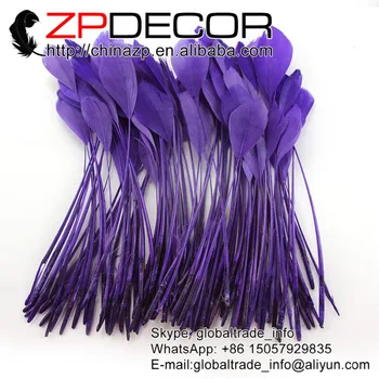 ZPDECOR 200pcs/lot 15-20 cm(6-8inch) Premium Purple Dyed Stripped Goose Tail Feathers For Party Costume Accessory
ZPDECOR 200pcs/lot 15-20 cm(6-8inch) Premium Purple Dyed Stripped Goose Tail Feathers For Party Costume Accessory