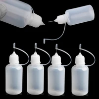Useful 30ML Plastic Glue Applicator Reuse Needle Squeeze Bottle for Paper Quilling DIY Scrapbooking Paper Craft Tools image