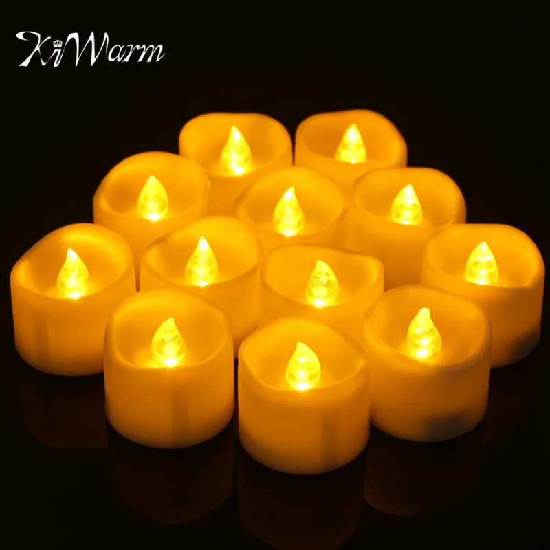 KiWarm Newest 12pcs/set Flameless Votive LED Candles Battery Operated Flickering LED Tea Light Candles Church Home Party Decor
KiWarm Newest 12pcs/set Flameless Votive LED Candles Battery Operated Flickering LED Tea Light Candles Church Home Party Decor