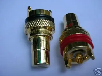 Gold RCA Chassis DIY Amps Socket/Connector RC1 10-Pair 
Gold RCA Chassis DIY Amps Socket/Connector RC1 10-Pair