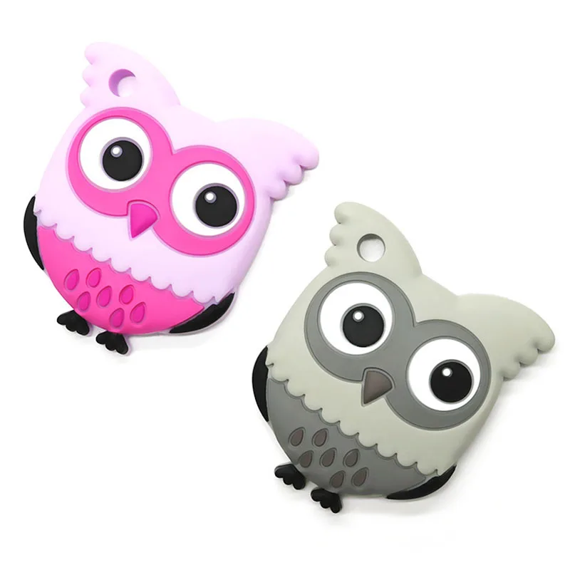1PC Baby Teething Toy Food Soft Silicone Cartoon Owl Shape Girls Boys Teether Infants Toddlers Care | Мать и ребенок