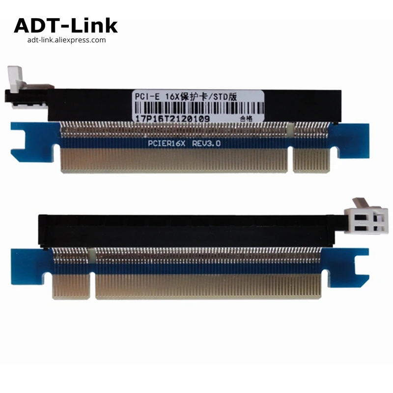 

New PCIe 164 Pin 16x Male to Female Riser Extended Card Adapter PCI-e Express Test DIP slot With Fixing plate for 1U 2U 3U STD