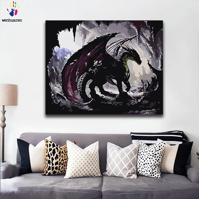 Diy paint by numbers picture paintings by numbers with kits Winged Dragon Flying dragon Living room decorative hanging pictures
Diy paint by numbers picture paintings by numbers with kits Winged Dragon Flying dragon Living room decorative hanging pictures