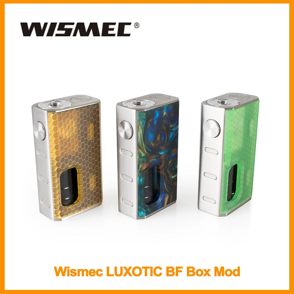 

Original WISMEC LUXOTIC BF BOX MOD 100W with 7.5ml E-liquid Bottle Output 100W Vapor Mod Electronic Cigarette