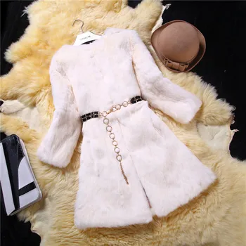Natural fur slim long women's full pelt real rabbit fur coat outerwear women jacket 2018 new autumn and winter plus size S-6XL
Natural fur slim long women's full pelt real rabbit fur coat outerwear women jacket 2018 new autumn and winter plus size S-6XL