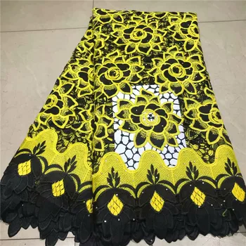 High Quality 2019 African French Lace Fabric Embroidered Nigerian Lace Fabric 5 Yards Guipure Cord Laces With Stones 2l3065-2362
High Quality 2019 African French Lace Fabric Embroidered Nigerian Lace Fabric 5 Yards Guipure Cord Laces With Stones 2l3065-2362
