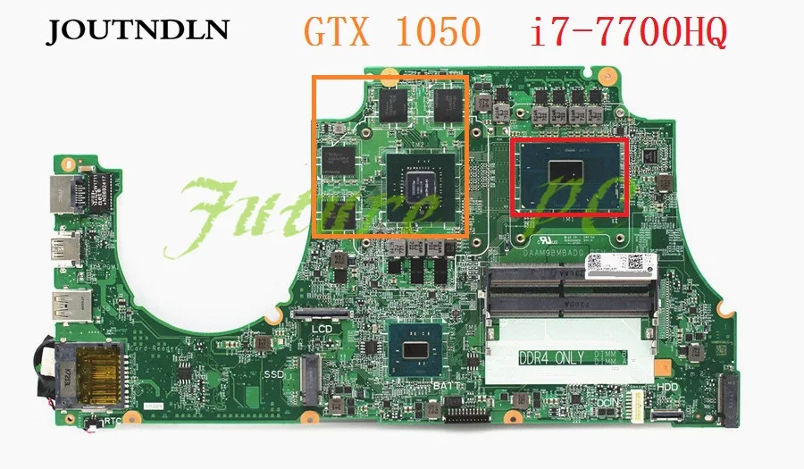 Материнская плата JOUTNDLN для ноутбука Dell Inspiron 15 5577 DAAM9AMB8D0 CN-0TF0TH 0TF0TH DDR4 w/ i7-7700HQ и GTX 1050