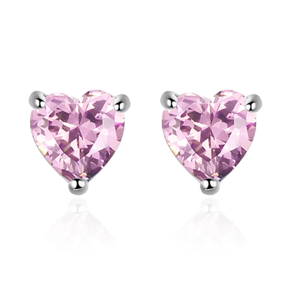Romantic love heart Cubic Zirconia 925 sterling silver ladies stud earrings original jewelry for women anti allergy girls gift
Romantic love heart Cubic Zirconia 925 sterling silver ladies stud earrings original jewelry for women anti allergy girls gift