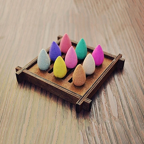 50Pcs Household Natural Backflow Incense Fragrant Reflux Aromatherapy Cones (5)