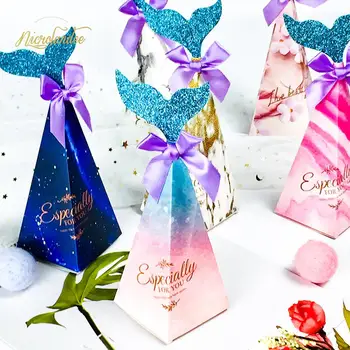 NICROLANDEE 20 pcs/set Mermaid Party Candy Boxes Little Party Supplies Theme DIY Gift Box For Kids Birthday Favor
NICROLANDEE 20 pcs/set Mermaid Party Candy Boxes Little Party Supplies Theme DIY Gift Box For Kids Birthday Favor