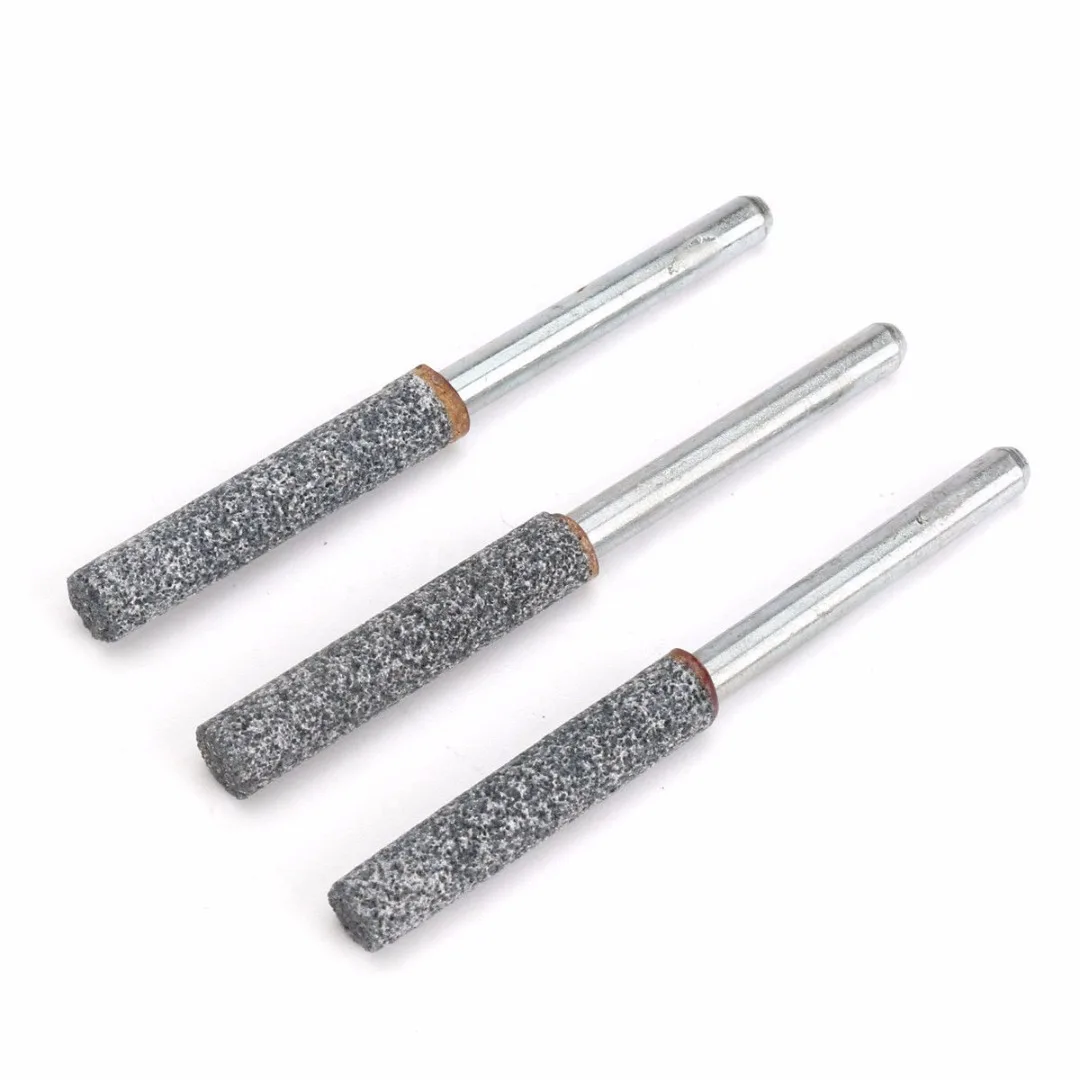 High Quality 6pcs/set Chainsaw Sharpener Burr Grinder Chain Saw Grinding Stone Saw Chain File 3/16