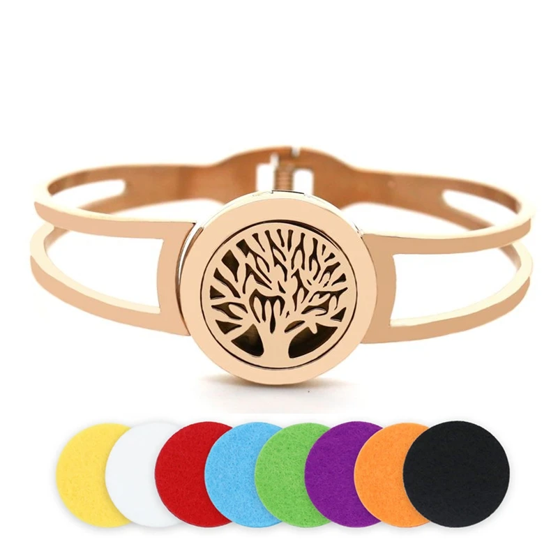 BOFEE Aromatherapy Bracelet Bangle Diffuser Essential Oil Locket Tree Of Life Charm Stainless Steel Perfume Travel Jewelry Gift
BOFEE Aromatherapy Bracelet Bangle Diffuser Essential Oil Locket Tree Of Life Charm Stainless Steel Perfume Travel Jewelry Gift