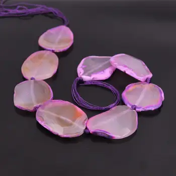 15.5"/strand Large Size Purple Natural Agates Faceted Slab Beads,Raw Onxy Stone Slice Nugget Necklace Pendant Jewelry Supplier
15.5"/strand Large Size Purple Natural Agates Faceted Slab Beads,Raw Onxy Stone Slice Nugget Necklace Pendant Jewelry Supplier