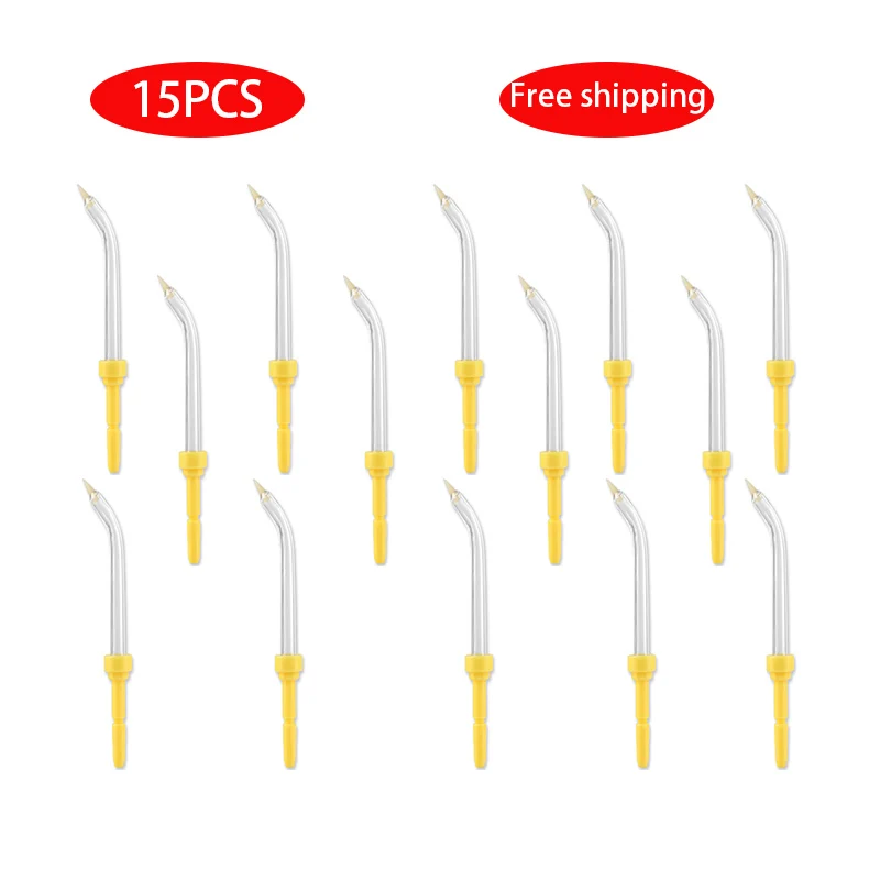 15Pcs Replacement Oral Irrigator Accessories Water Jet Toothbrush Nozzle For Waterpulse/Ocarest GM-668A/GM-666B/Nicefeel/Flycat
15Pcs Replacement Oral Irrigator Accessories Water Jet Toothbrush Nozzle For Waterpulse/Ocarest GM-668A/GM-666B/Nicefeel/Flycat