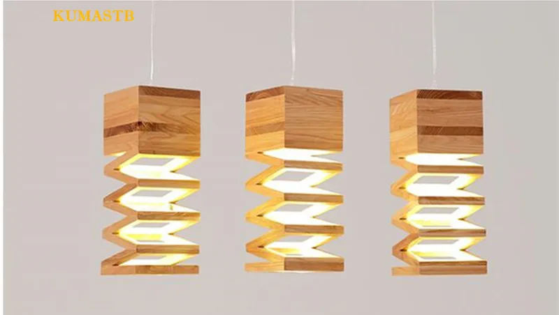 Wood Spring Pendant Lamp 8