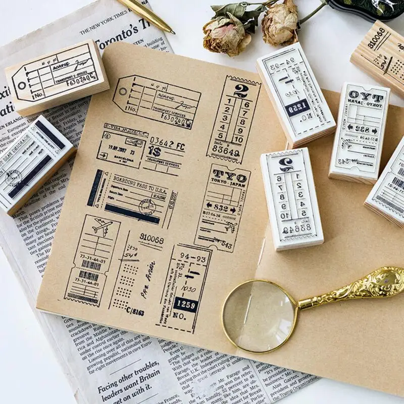 3*6cm Travel Notes/aircraft/Ticket collection/Travel label/Tickets Wooden Rubber Stamp for DIY Scrapbook DIY Photo Album Cards
3*6cm Travel Notes/aircraft/Ticket collection/Travel label/Tickets Wooden Rubber Stamp for DIY Scrapbook DIY Photo Album Cards